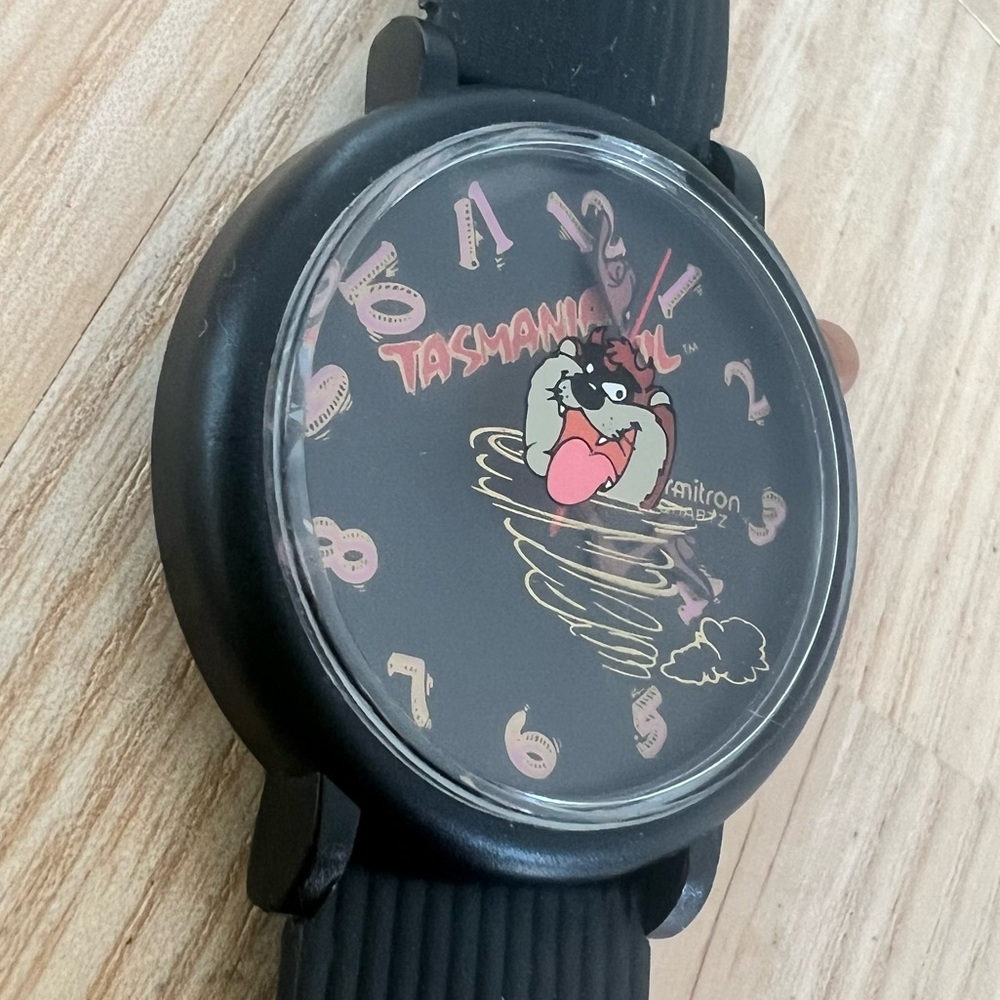 Vintage Looney Tunes Armitron Taz Tasmanian Devil Watch NEW BATTERY